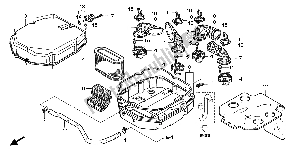 Toutes les pièces pour le Purificateur D'air du Honda ST 1300A 2007