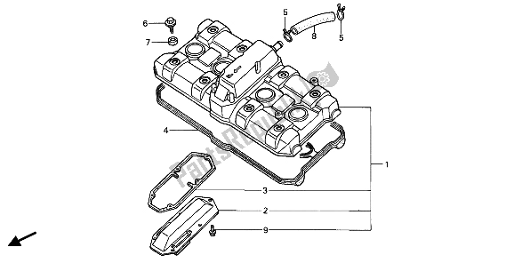 Wszystkie części do Cylinder Honda CBR 1000F 1987