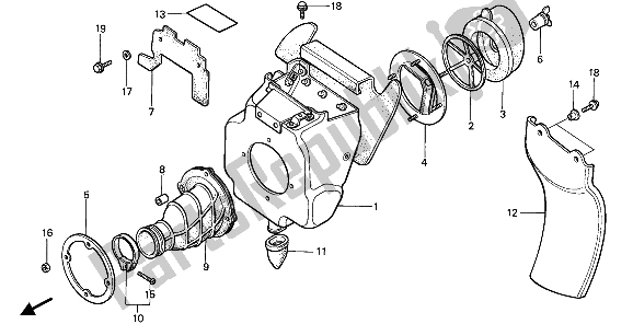 Todas las partes para Filtro De Aire de Honda CR 80R 1985