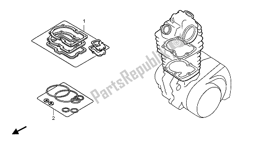 Todas las partes para Kit De Juntas Eop-1 A de Honda CBR 125 RW 2007