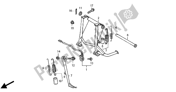 Tutte le parti per il In Piedi del Honda ST 1100 2001