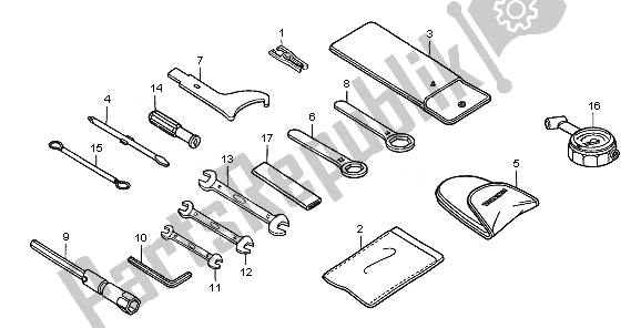 All parts for the Tools of the Honda CBF 600 NA 2008