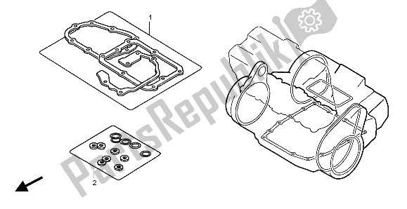 All parts for the Eop-2 Gasket Kit B of the Honda CB 1300A 2007