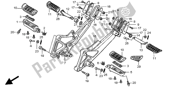 Todas las partes para Paso de Honda CB 600F Hornet 1998