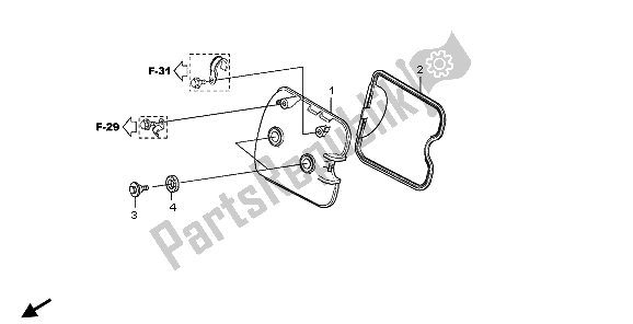 Wszystkie części do Cylinder Honda SH 300 2007