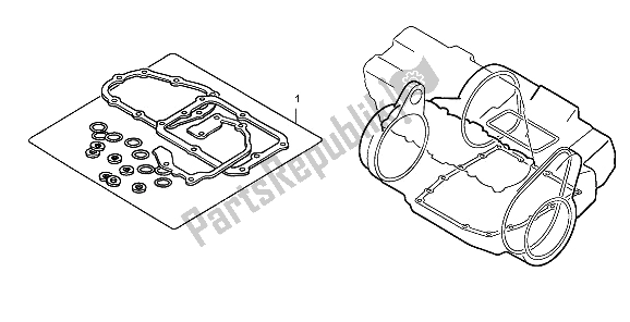 All parts for the Eop-2-1 Gasket Kit B of the Honda CB 1300A 2009
