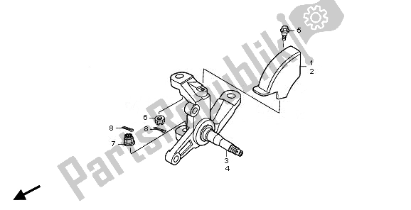 Todas las partes para Nudillo de Honda TRX 250 EX 2008