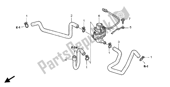 Tutte le parti per il Valvola Di Iniezione Dell'aria del Honda ST 1300A 2003