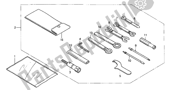 All parts for the Tools of the Honda VF 750C 1994