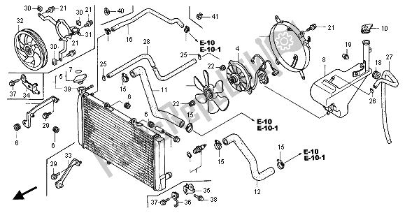 Todas las partes para Radiador de Honda CBR 1100 XX 2001