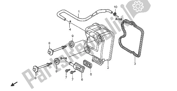 Tutte le parti per il Coperchio Della Testata del Honda SH 150 2005