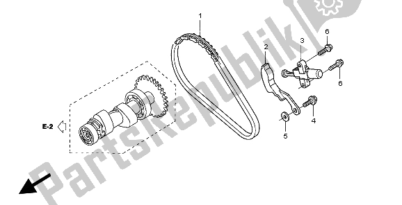 Toutes les pièces pour le Chaîne De Came du Honda TRX 350 FE Fourtrax 4X4 ES 2006