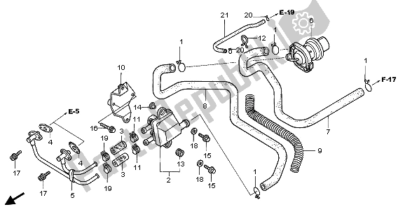 Alle onderdelen voor de Luchtaanzuigklep van de Honda FMX 650 2005