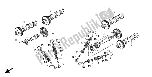 Wszystkie części do Wa? Ek Rozrz? Du I Zawór Honda ST 1100 1996