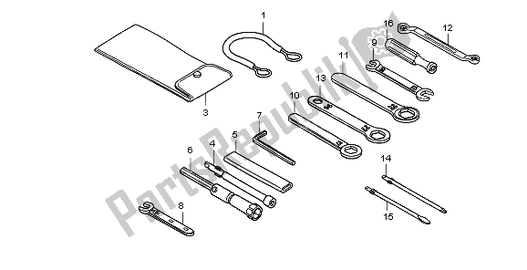 Todas as partes de Ferramentas do Honda NT 700V 2006