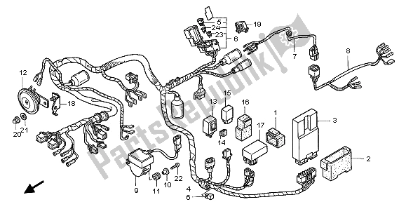 Todas las partes para Arnés De Cables de Honda GL 1500C 1997