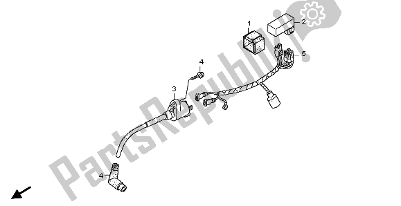 All parts for the Wire Harness & Ignition Coil of the Honda CRF 70F 2007