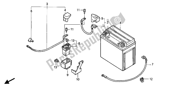 Tutte le parti per il Batteria del Honda CB 1000F 1994