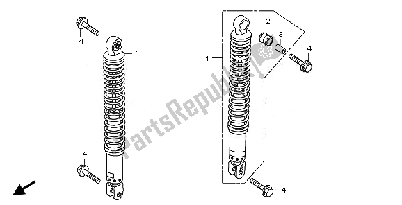 Tutte le parti per il Cuscino Posteriore del Honda SH 300 2011