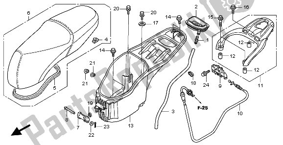 Todas las partes para Asiento Y Caja De Equipaje de Honda PES 150 2009