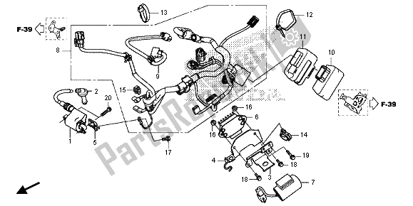 Toutes les pièces pour le Faisceau De Câbles du Honda CRF 250R 2015