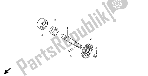 All parts for the Oil Pump of the Honda CRF 450R 2009