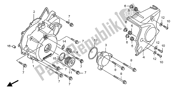 Todas las partes para Cubierta Izquierda Del Cárter de Honda CB 1300 SA 2007