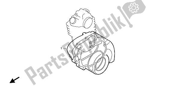All parts for the Eop-2 Gasket Kit B of the Honda NX 650 1998