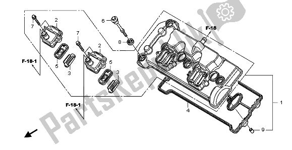 Wszystkie części do Cylinder Honda CB 600F Hornet 2010