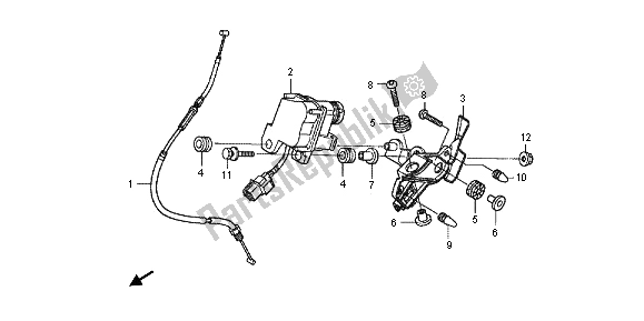 Todas las partes para Servo Motor de Honda VFR 1200F 2012