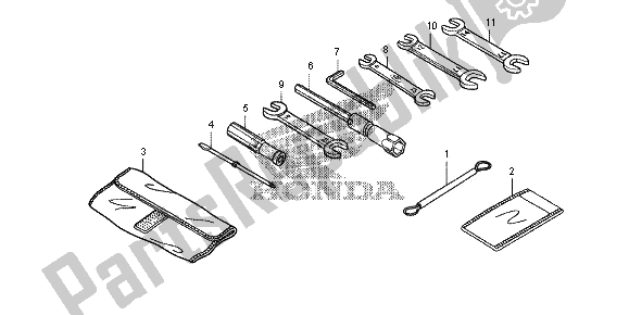 Tutte le parti per il Utensili del Honda VFR 1200X 2012