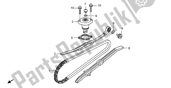 Tutte le parti per il Catena A Camme E Tenditore del Honda NHX 110 WH 2012