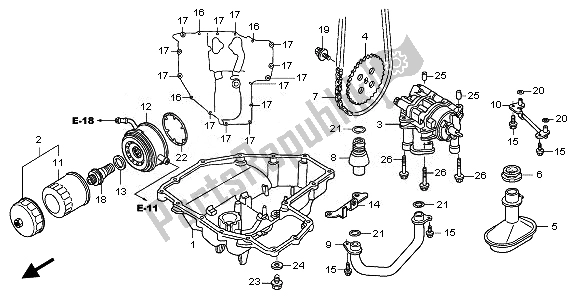 All parts for the Oil Pan & Oil Pump of the Honda CB 1300 SA 2008