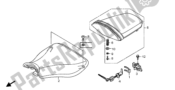 Tutte le parti per il Posto A Sedere del Honda CBR 600 RA 2009