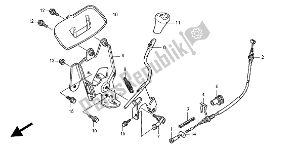 Todas las partes para Seleccione Palanca de Honda TRX 420 FE Fourtrax Rancer 4X4 ES 2012