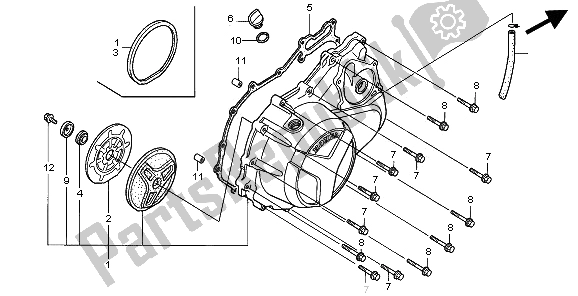 Todas as partes de Tampa Direita Do Cárter do Honda VTR 1000F 1997