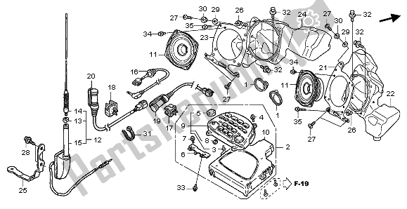 Toutes les pièces pour le Unité Audio du Honda GL 1800 2009