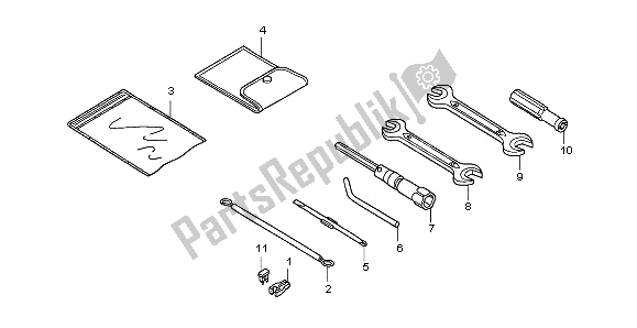 All parts for the Tools of the Honda PES 125 2013