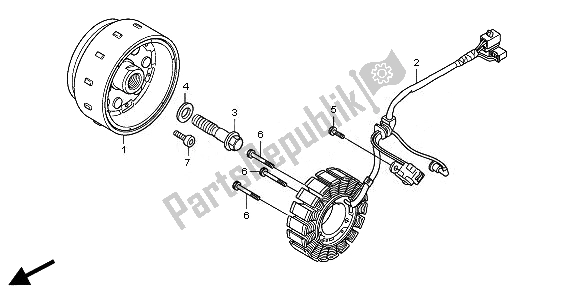 Tutte le parti per il Generatore del Honda CBR 250R 2011