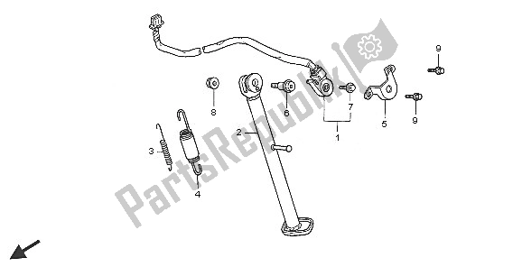 Tutte le parti per il In Piedi del Honda XR 125L 2005