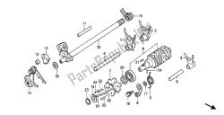 tambour de changement et fourchette de changement