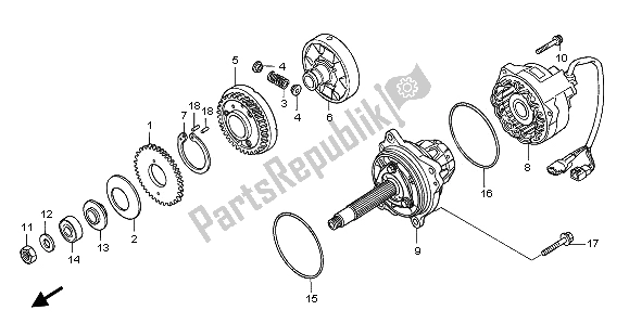 All parts for the Generator of the Honda ST 1100A 1995