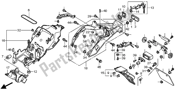 Todas las partes para Guardabarros Trasero de Honda VFR 1200 FD 2011