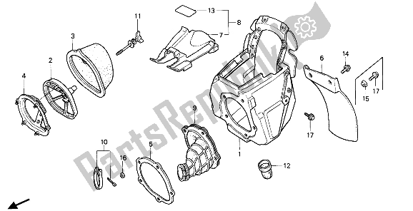 Todas las partes para Filtro De Aire de Honda CR 250R 1987