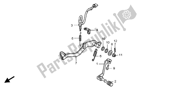 Tutte le parti per il Pedale del Honda NX 650 1995