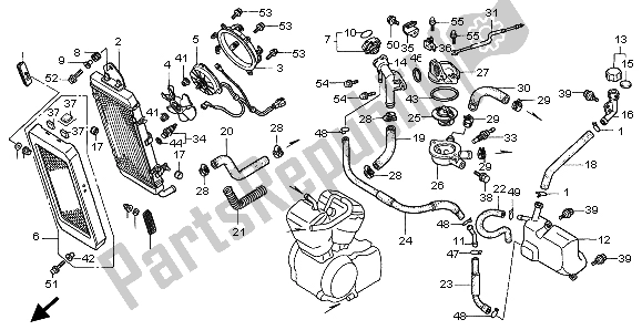 Tutte le parti per il Termosifone del Honda VT 1100C3 1998