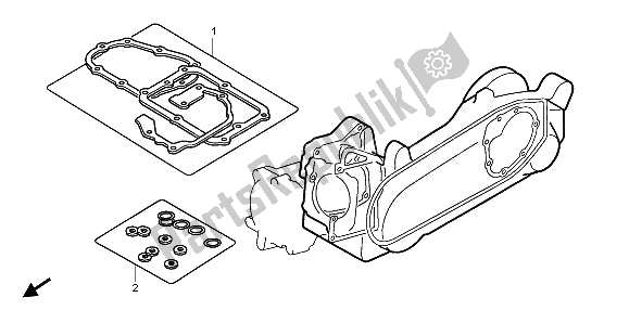 All parts for the Eop-2 Gasket Kit B of the Honda NPS 50 2008