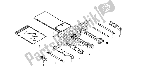 Tutte le parti per il Utensili del Honda SH 300 2013