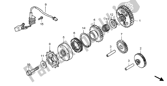 Tutte le parti per il Generatore Di Impulsi del Honda VFR 800 FI 1999