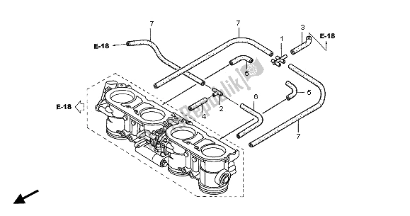 Todas las partes para Cuerpo Del Acelerador (tubo) de Honda CBR 1100 XX 2005